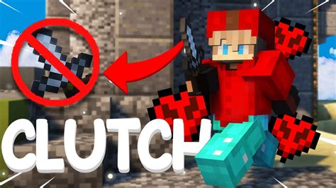 The Most Intense Bedwars Clutch Without A Weapon YouTube