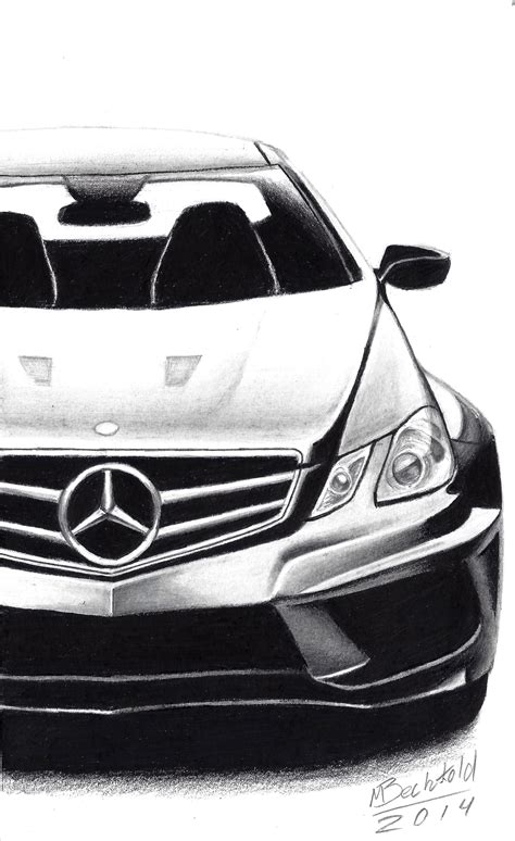 Mercedes Benz E63 AMG W207 Realistic Car Drawing by MaxBechtold on DeviantArt