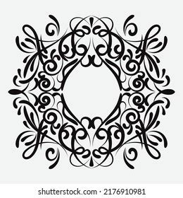 Vintage Frame Isolated On White Background Stock Vector (Royalty Free ...