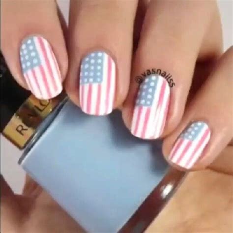 Simple Flag Nails French Nail Designs Nail Art Designs Gorgeous Nails Pretty Nails Steampunk