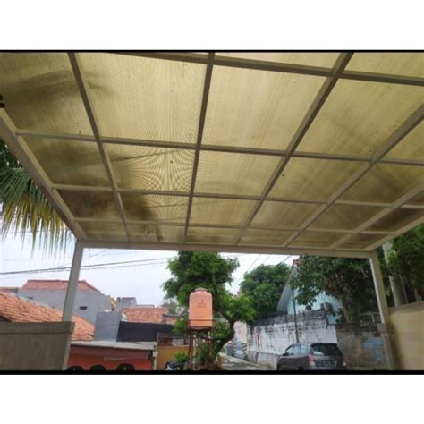 Jual Kanopi Besi Gawangan Wf 150 Atap Polycarbonate Shopee Indonesia