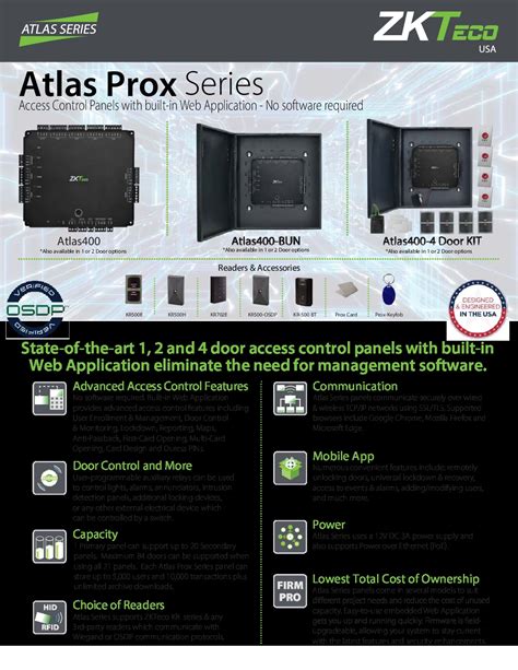 Zkteco Access Control Panel Atlas 400 Controller 98534404