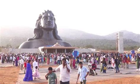 Adi Yogi statue attracting large number of devotees