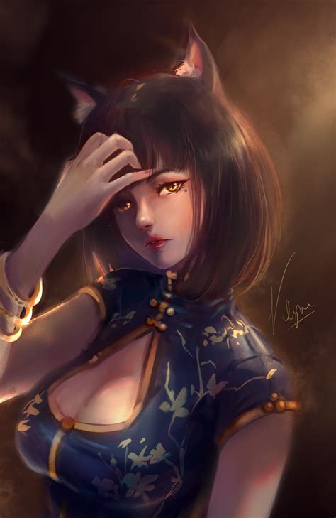 Artstation Cat Girl Portrait