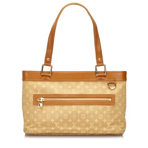 Louis Vuitton Vintage Monogram Mini Lin Lucille Pm Bag Beige Borsa In Tesutto E Pelle