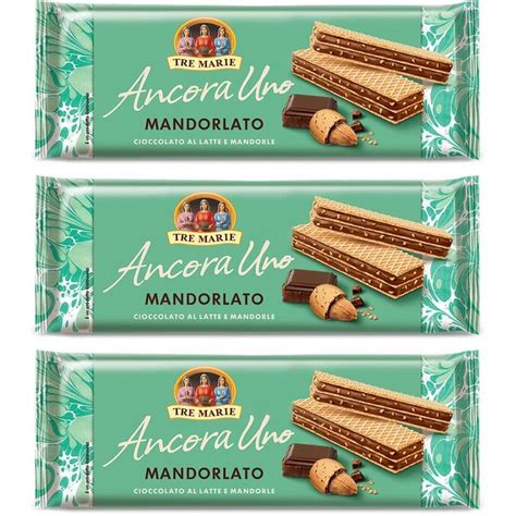 Tre Marie Ancora Uno Wafer Mandorlato Mandelwaffel G Wafer Food