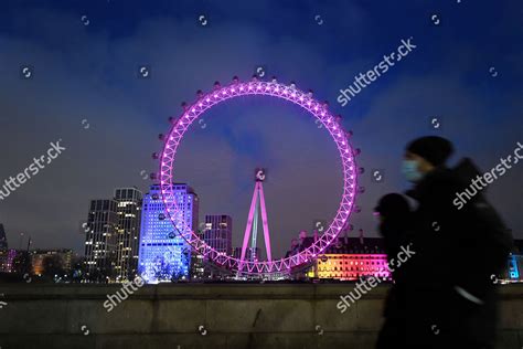 London Eye Pictured On New Years Editorial Stock Photo - Stock Image ...