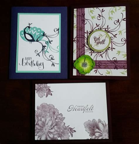 Stampin Up Beautiful Peacock Stampin Up Cards Flower Cards Cards