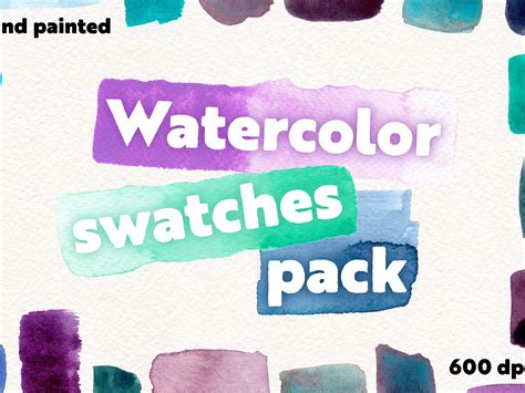 Watercolor Swatch pack 2 by Maya on Dribbble