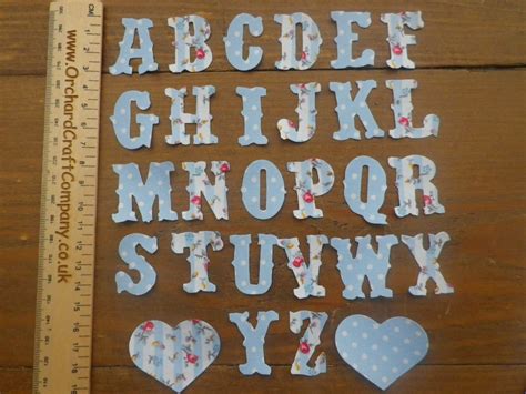 Full Alphabet Iron On Fabric Applique Letters No Sew 3 Cm Etsy Uk