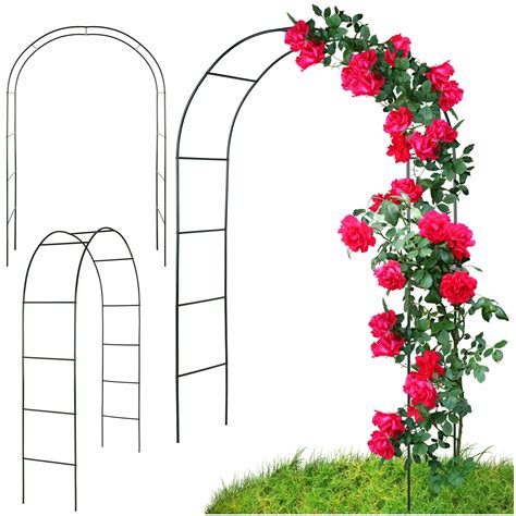 PERGOLA OGRODOWA METALOWA ŁUK na KWIATY PNĄCZA BLUSZCZ RÓŻE 240 cm