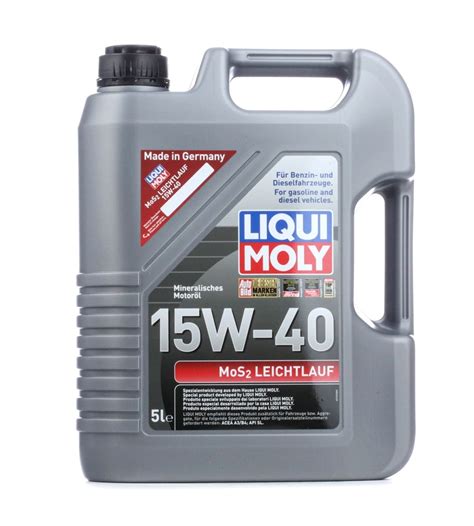 Óleo do motor LIQUI MOLY МoS2 Low Friction 15W40 5l 2571 AUTODOC