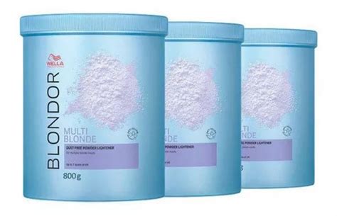 Kit Blondor Multi Blonde Trio Pó Descolorante 800g Wella MercadoLivre