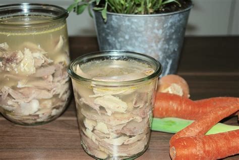 Rezept Hühnerbrühe im Glas einkochen einwecken so klappt es