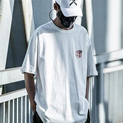 Japanese Style Oversized T Shirt Techwear Uk