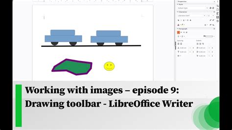 Working With Images Episode 9 Drawing Toolbar Libreoffice Writer