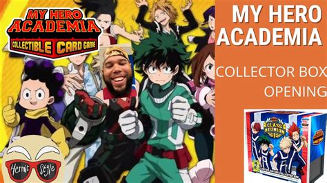 First Look My Hero Academia Collector Box Opening Mha Ccg Youtube