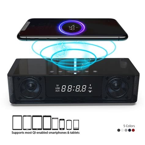 Kablosuz Arj Led Alar Saat Ekran Bluetooth Hoparl R Stereo