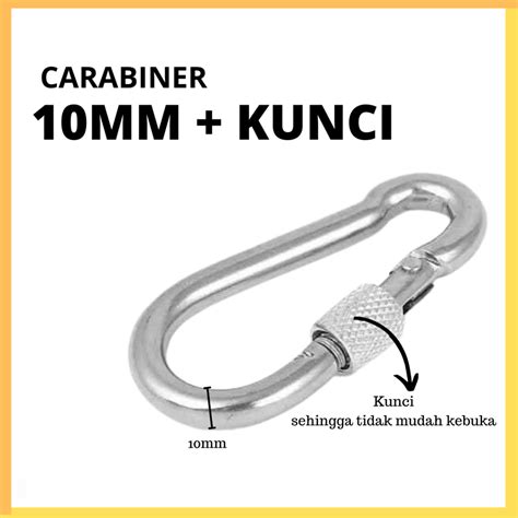 Jual Carabiner Carbiner Karabiner Climbing Gantungan Kunci Hammock Mm