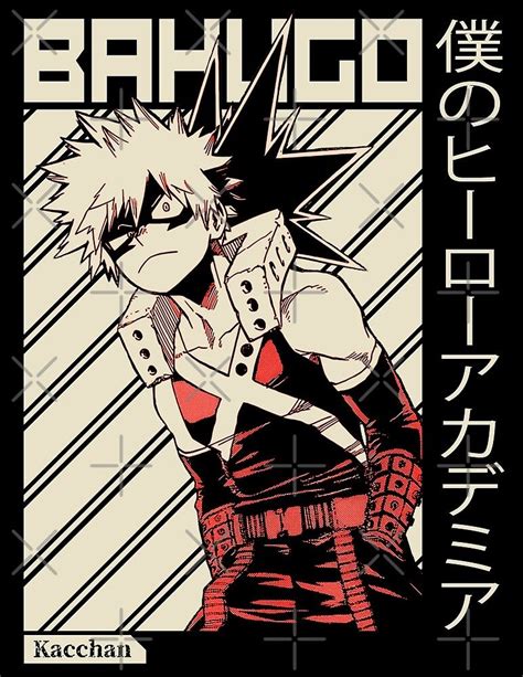 Katsuki Bakugo My Hero Academia de weebatsu Redbubble Pósteres