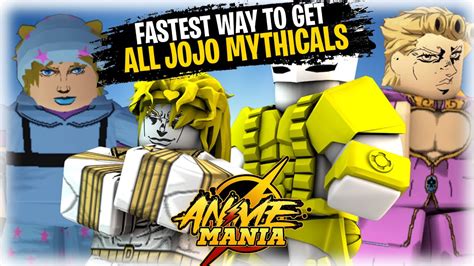 The Fastest Method Of Getting All Jojo Mythicals Dio Over Heaven Ta4 Ger Showcase Anime