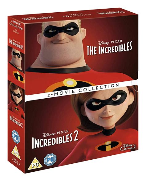 Disney Pixar The Incredibles and Incredibles 2 [Blu-Ray 2-Movie ...