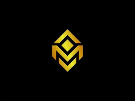 Premium Vector | Gold logo with the title'gold m