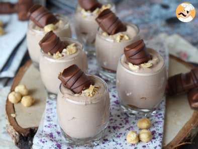 Vasitos kinder bueno súper cremoso y sin cocción Receta Petitchef