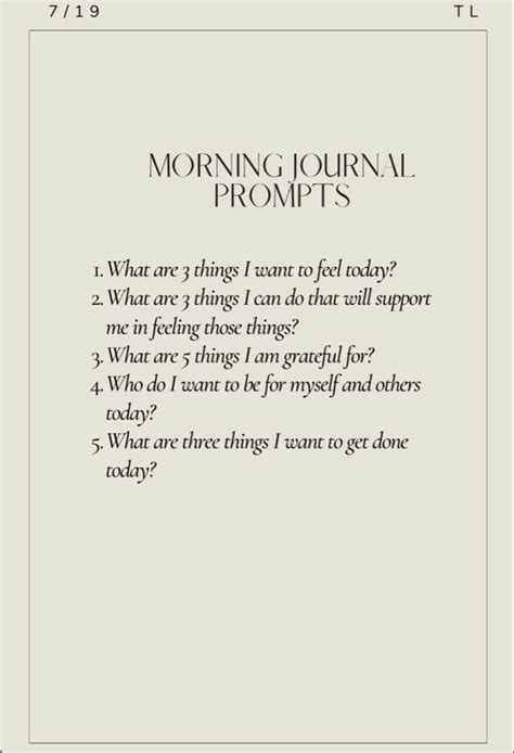 Mindfulness Journal Prompts Morning Journal Prompts Daily Journal