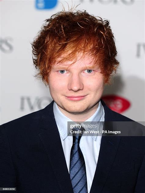 Ed Sheeran At The 2012 Ivor Novello Awards Held At The Grosvenor