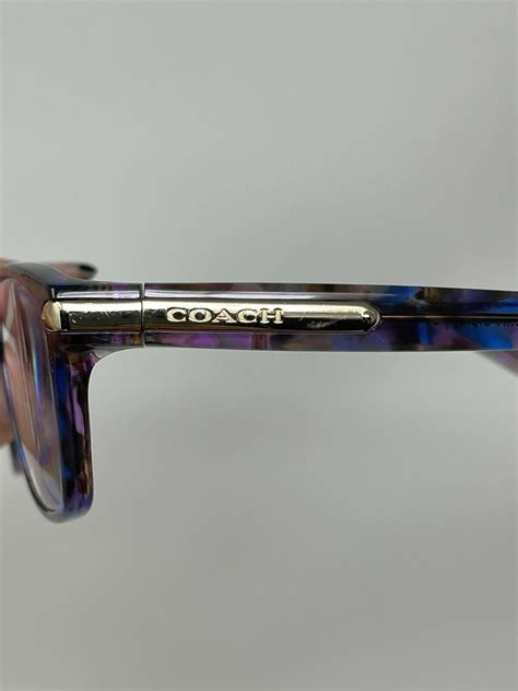 Coach Eyeglasses Hc 6065 5288 Frames 51 17 135 Confetti Purple Ebay