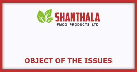 Shanthala FMCG Products Limited IPO (Shanthala FMCG Products IPO ...