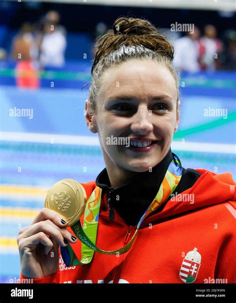 Hungary S Katinka Hosszu Won The Gold Medal In The Final Of The 100m Backstroke Women Swimming