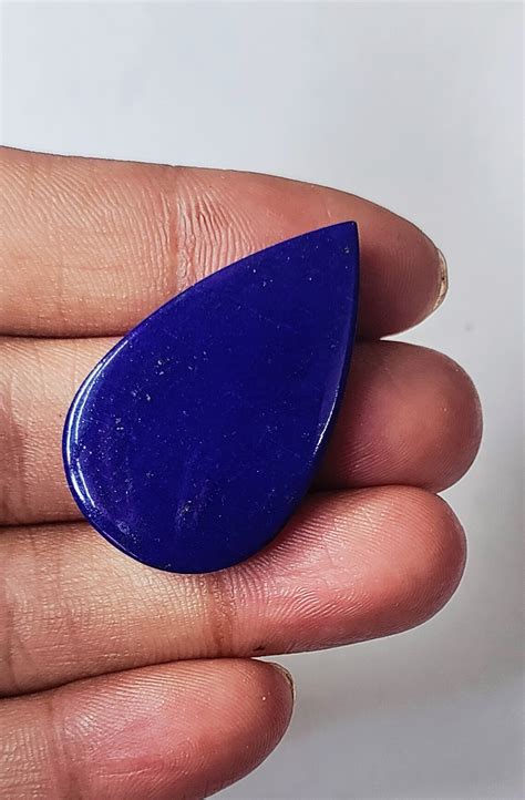 Amazing Crts Natural Madani Lapis Lazuli Pear For Pendant Making