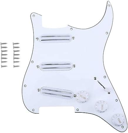 Musiclily Hole Sss Prewired Loaded Pickguard With Dual Hot Rail High