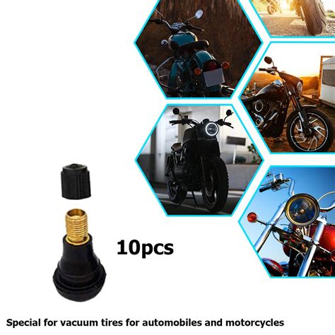 10pcs TR412 Tubeless Tire Valves Snap In Valve Stems For Car Motorcycle