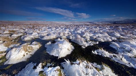 Wallpaper Winter Ice Nature Blue Snow Sky Landscape 2560x1440