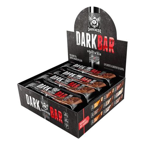 Dark Whey Bar 90g Caixa Com 8 Unid Darkness Integralmédica Novo