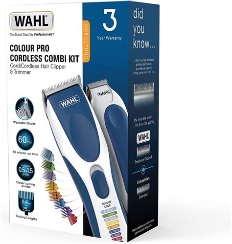 Wahl Colour Pro Cordless Combi Kit Hair Clippers For Men