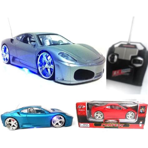 Carro Carrinho Controle Remoto Ferrari Rebaixado Neon Full Em Promo O