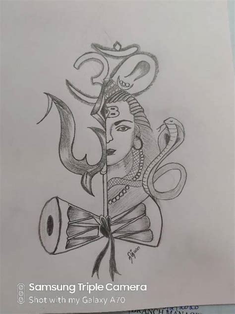 Lord Shiva Drawing by Nithya Jayaprakash | Saatchi Art