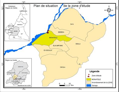 Carte de localisation de la zone d étude Source travaux personnels