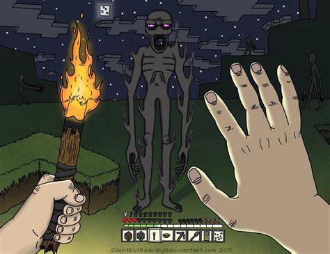 Steve Meeting Enderman Minecraft Blog