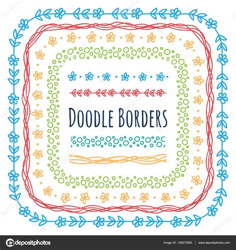 Doodle Decorative Borders Stock Vector Image By Mhatzapa