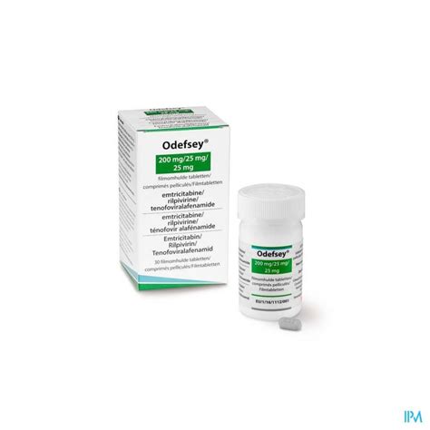 Odefsey 200mg/ 25mg/ 25mg Filmomh Tabl Fl 30 | Apotheek Vanderhaegen