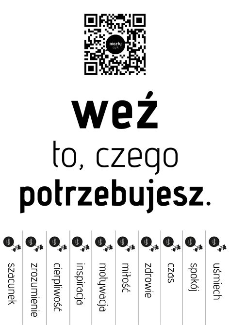 We To Czego Potrzebujesz Take What You Need