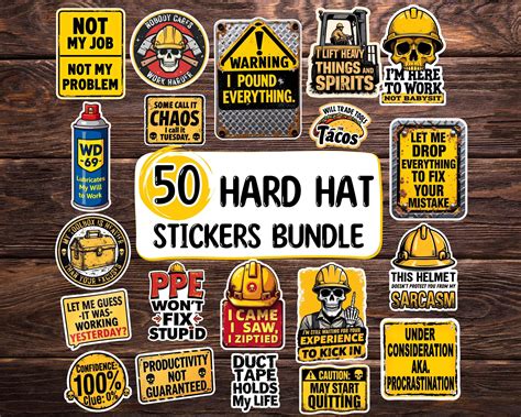 funny hard hat stickers png sarcastic hard hat stickers toolbox