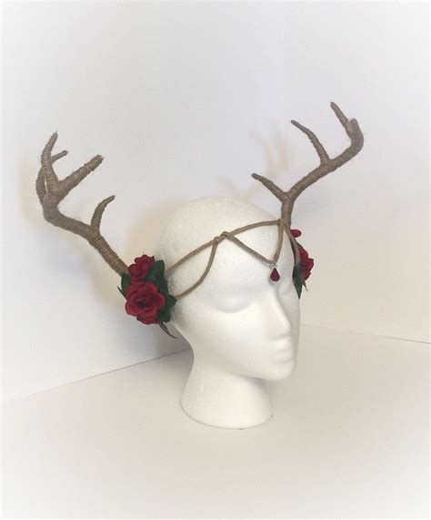 Made To Order Antler Crowns Festival HeaddressMystic Faun Etsy