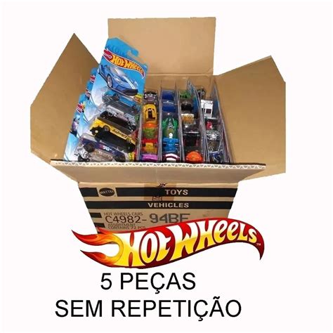 Kit Hot Wheels C 5 Unidades De Carrinhos De Colecionadores Sem Duplicidade Shopee Brasil