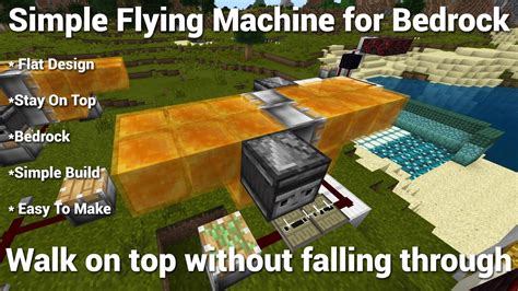 Minecraft Bedrock Flying Machine